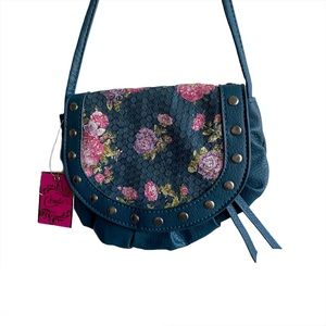 Candies Floral Sequin Crossbody Purse
